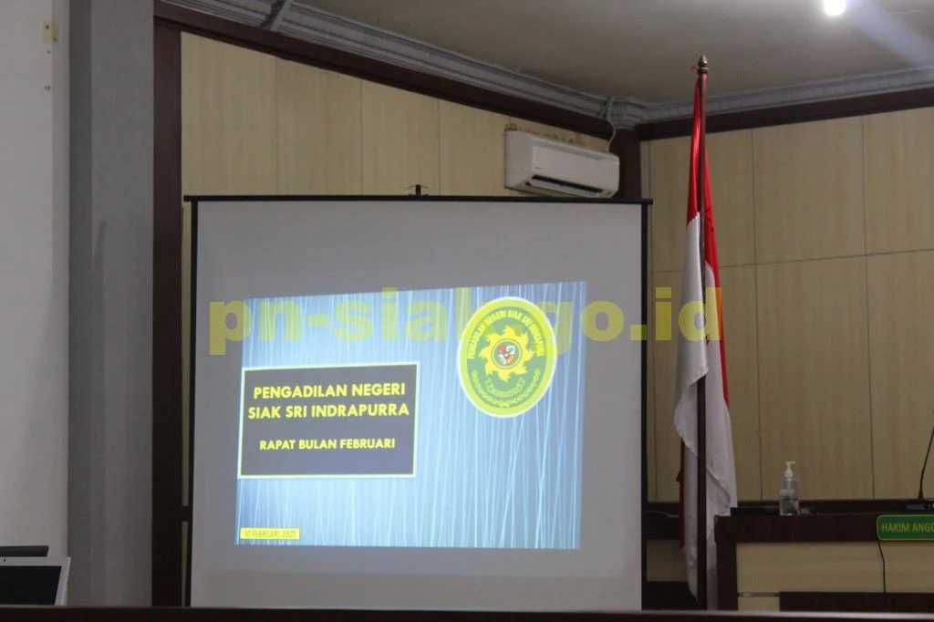Rapat Bulanan Periode Februari 2021 Pengadilan Negeri Siak Sri Indrapura