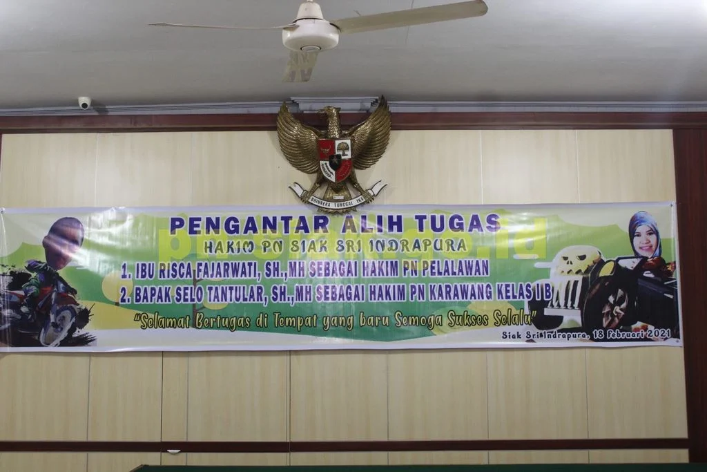 Pengantar Alih Tugas Hakim Pengadilan Negeri Siak Sri Indrapura