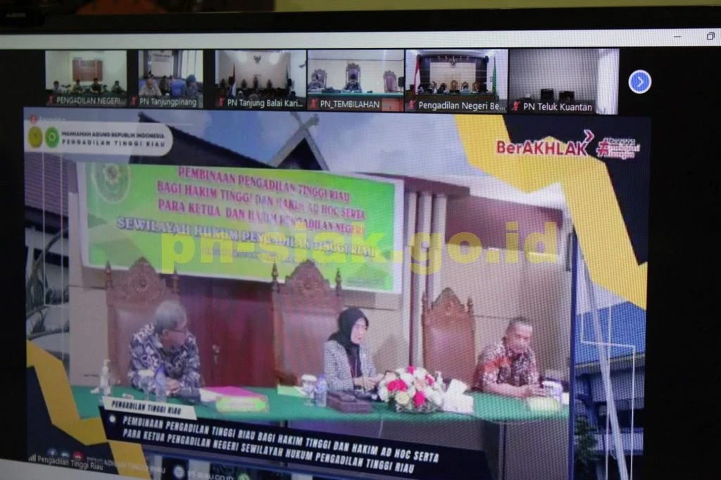 Pembinaan Pengadilan Tinggi Riau bagi Hakim Tinggi dan Hakim Ad Hoc serta Para Ketua Pengadilan Negeri Sewilayah Hukum Pengadilan Tinggi Riau