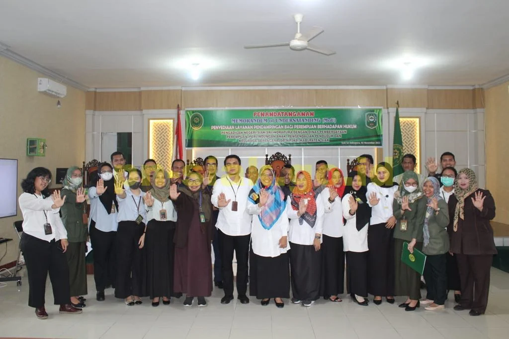 Penandatanganan Nota Kesepahaman (MoU) dengan Dinas Pemberdayaan Perempuan, Perlindungan Anak, Pengendalian Penduduk dan Keluarga Berencana (DP3AP2KB) Kabupaten Siak