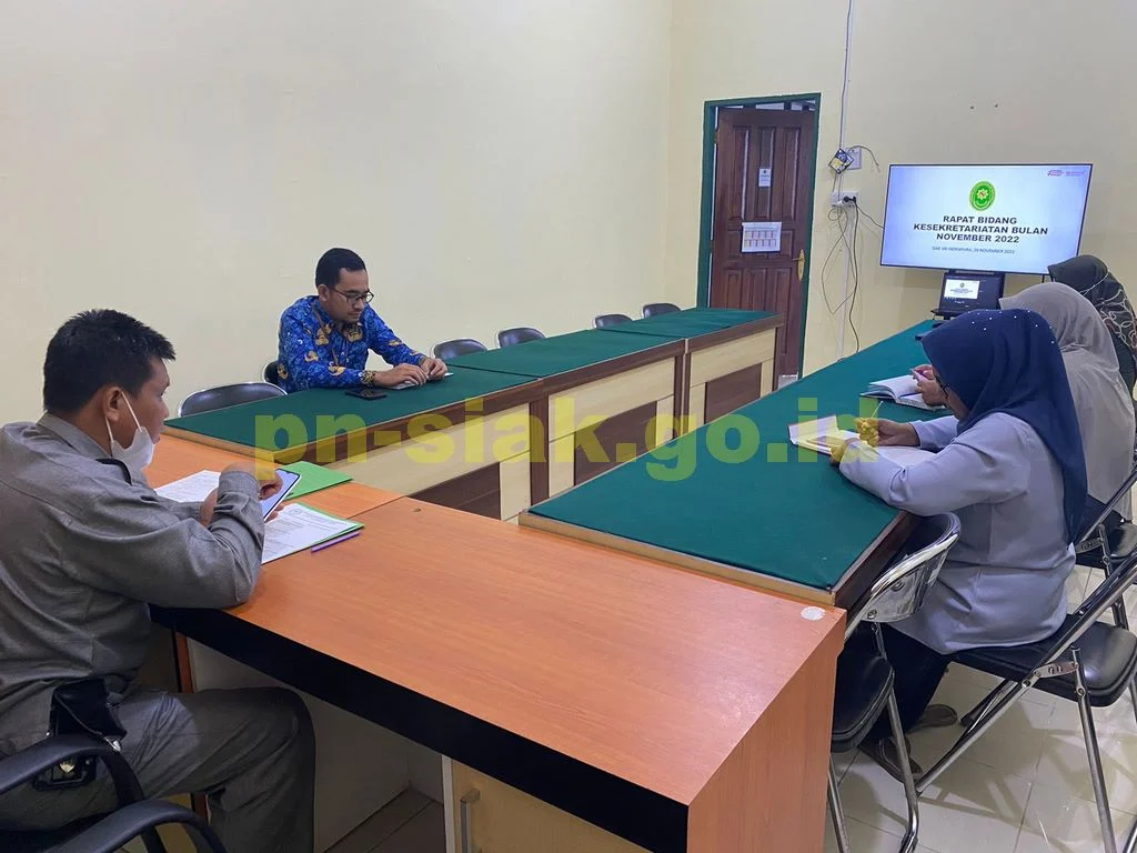 Rapat Bidang Keskretariatan Bulan November 2022
