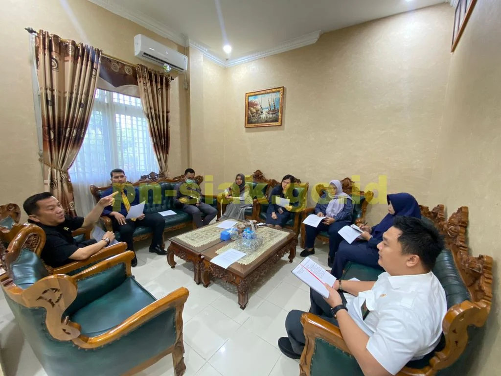 Rapat Evaluasi Syarat Pengusulan WBK Pengadilan Negeri Siak Sri Indrapura Tahun 2023