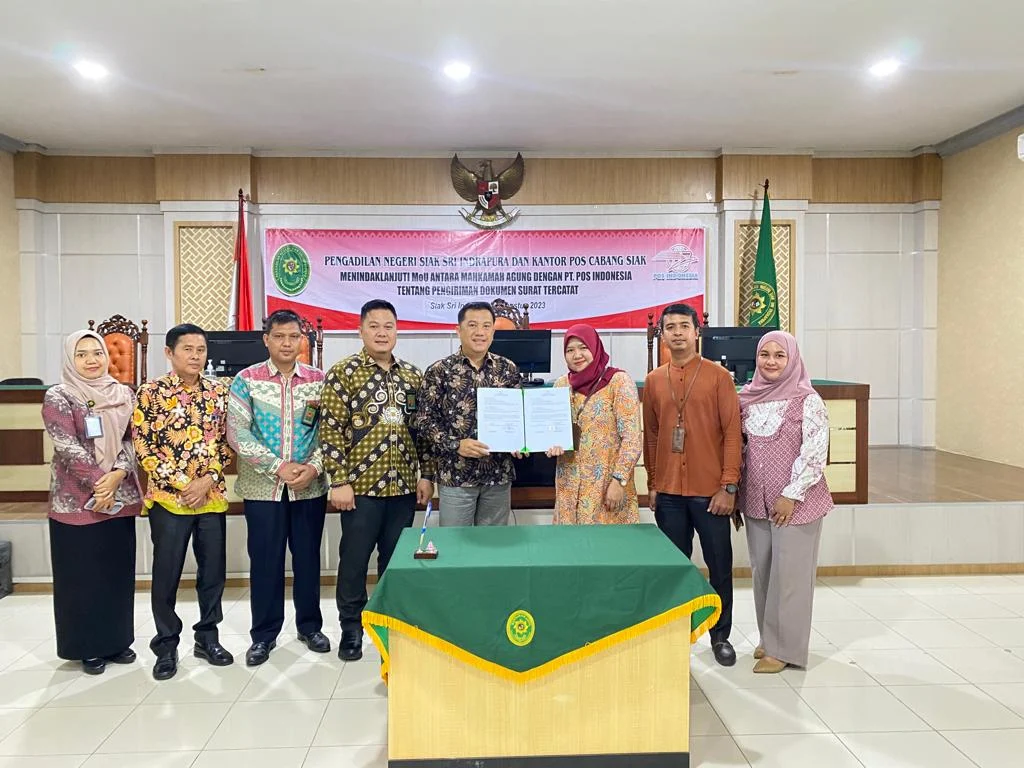 Rapat Koordinasi Menindaklanjuti MoU Antara Mahkamah Agung dengan PT. Pos Indonesia Tentang Pengiriman Dokumen Surat Tercatat
