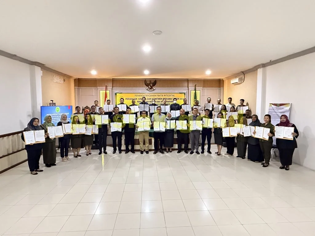 Penandatanganan Pakta Integritas, Perjanjian Kinerja dan Komitmen Bersama