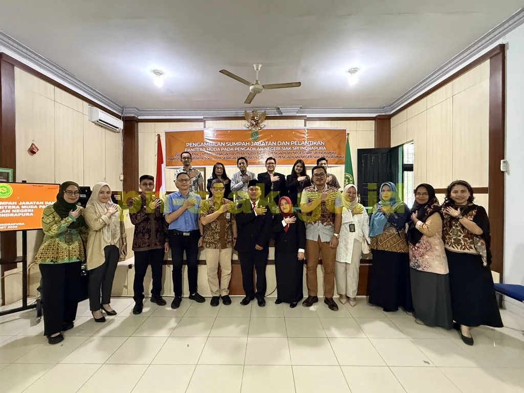 Pelantikan Panitera Muda Pidana dan Panitera Muda Hukum Pengadilan Negeri Siak Sri Indrapura