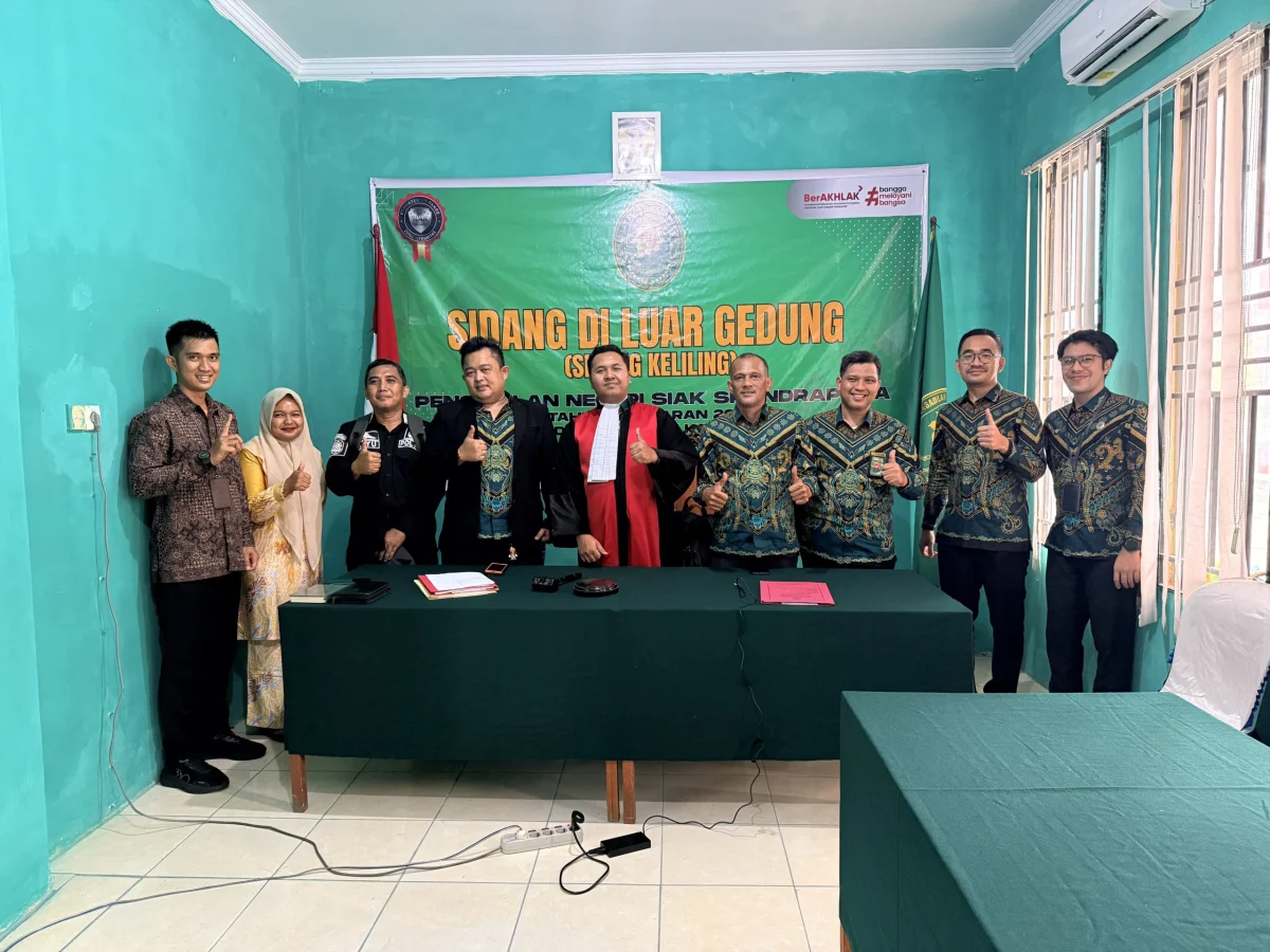 Perdana dan Bersejarah, PN Siak Gelar Sidang Keliling Pertama Kali di Kecamatan Kandis