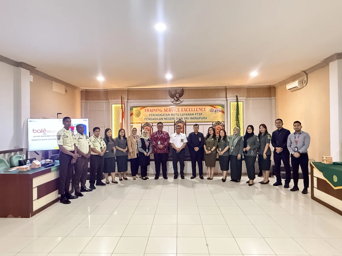 Tingkatkan Kualitas Layanan, PN Siak Sri Indrapura Gelar Training Service Excellence Bersama BTN Cabang Pekanbaru