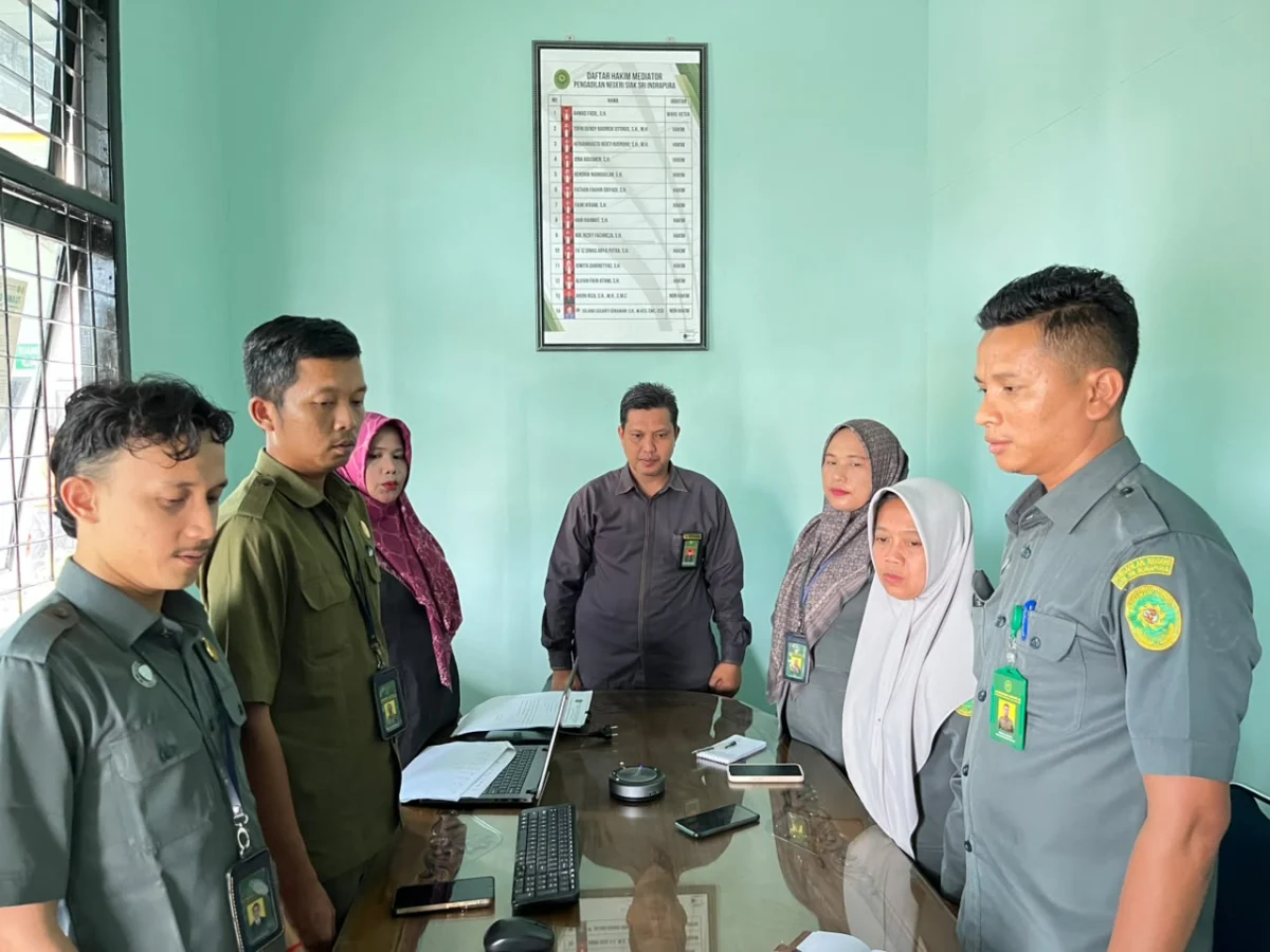 Pengadilan Negeri Siak Sri Indrapura Mengikuti Pembinaan Bidang Kepegawaian Secara Daring