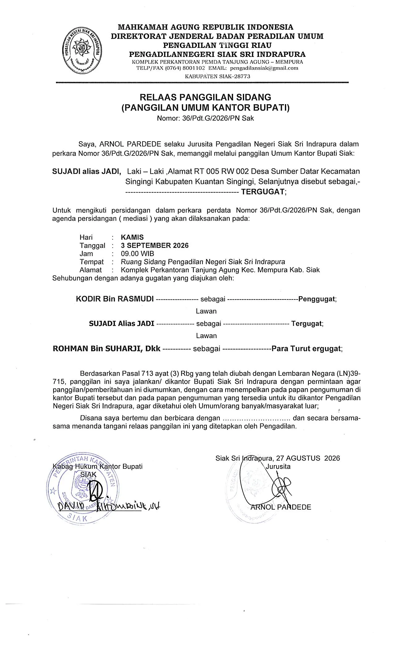 ps sujadi